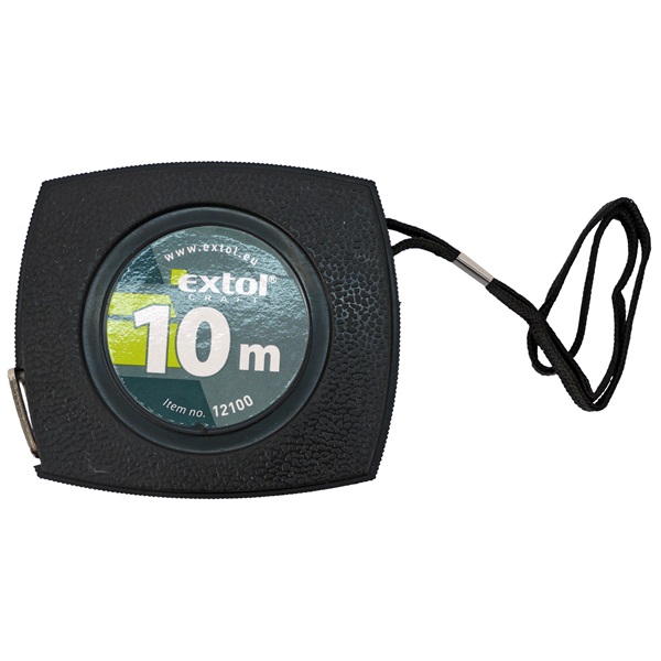 Extol mérőszalag, acél, műanyag ház; 10m, 10mm