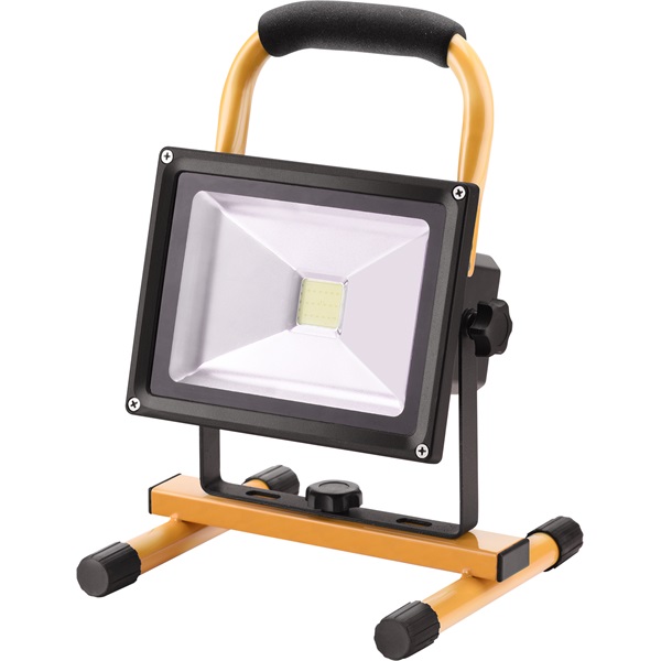 Extol hordozható LED lámpa reflektor, 10/20W IP65, Li-ion akku