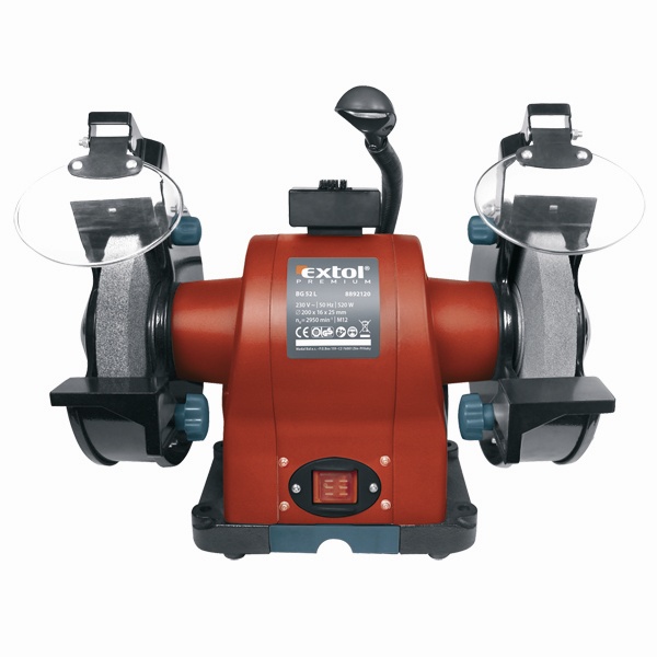 Extol kettős köszörűgép 520W, száraz, 2950 ford/perc