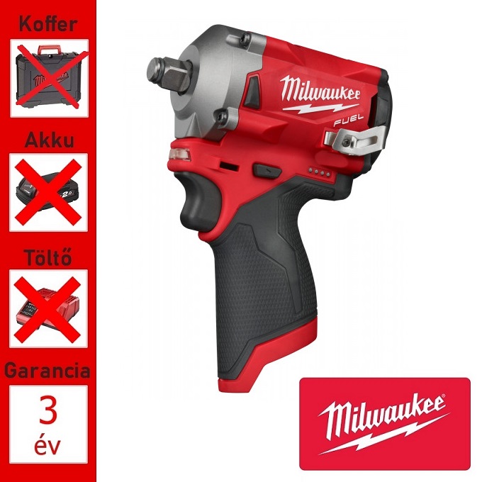 Milwaukee 12V akkus ütvecsavarozó géptest 1/2" ,339 Nm