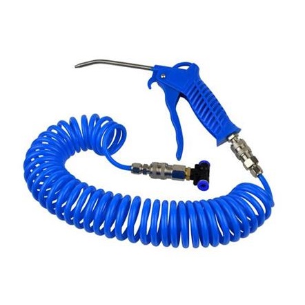 Geko fúvópisztoly + 5m spiráltömlő, 1/8"-os csatlakozók