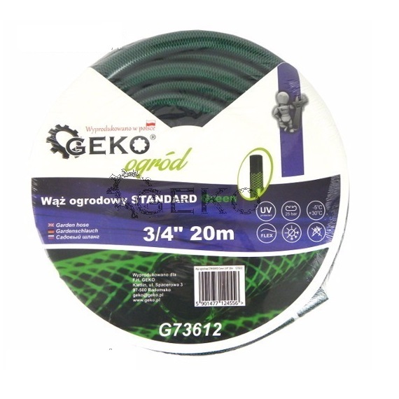 Geko kerti locsoló tömlő zöld 3/4"-os, 20m