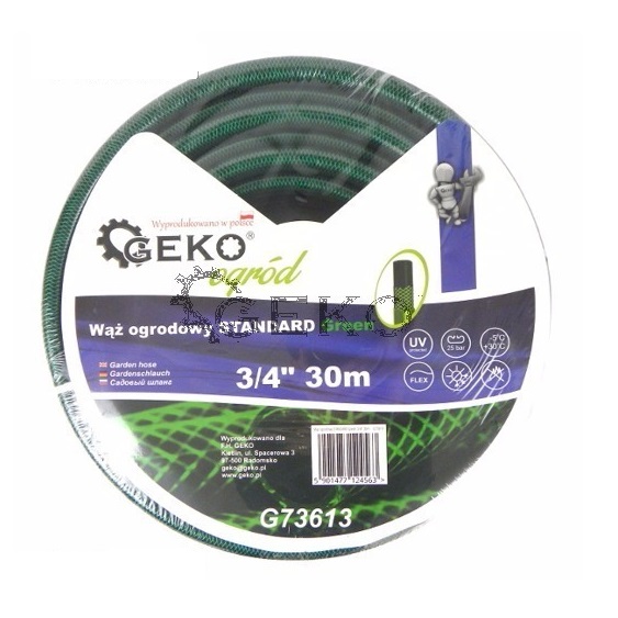 Geko kerti locsoló tömlő zöld 3/4"-os, 30m