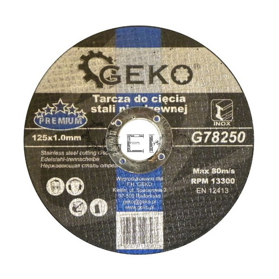 Geko prémium INOX vágókorong 125x1mm