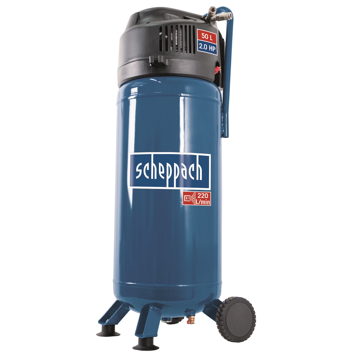 Scheppach olajmentes vertikális kompresszor 50L 10bar