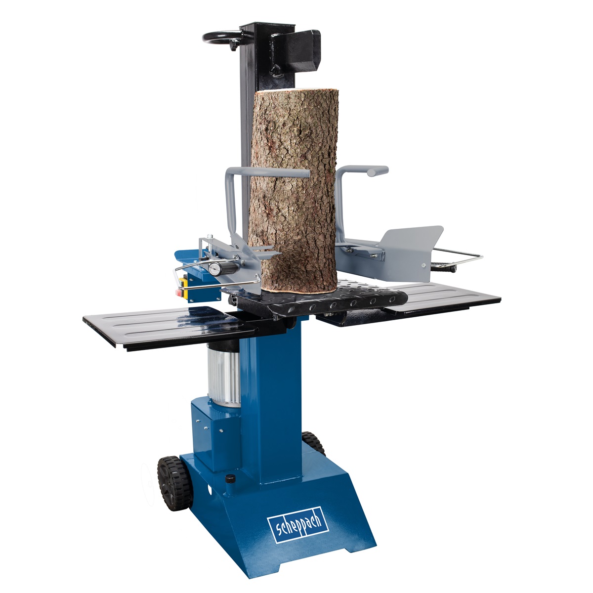 Scheppach 8 tonnás álló rönkhasító 3000W / 230V, 55cm