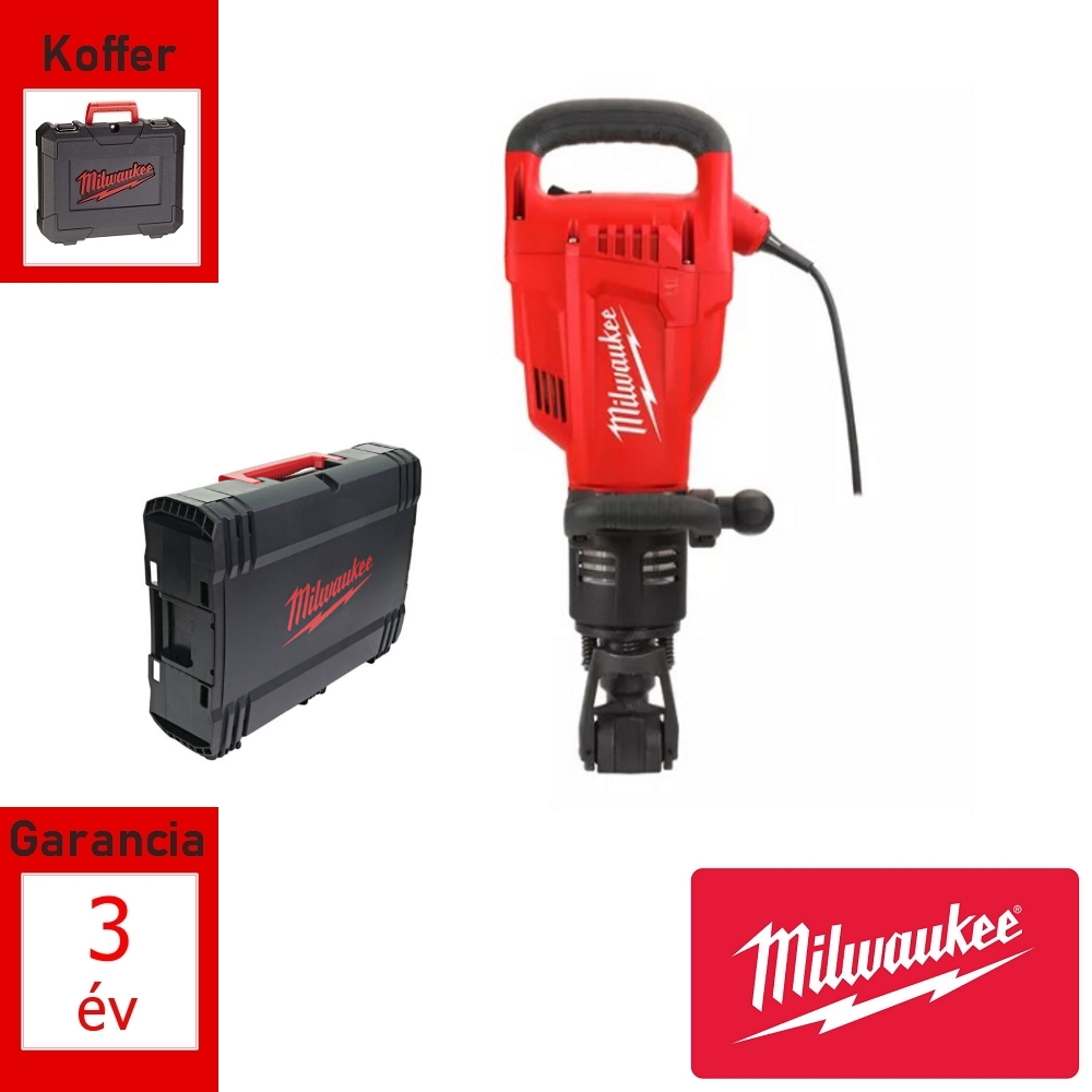 Milwaukee bontókalapács 2100W 39J, Hex befogás
