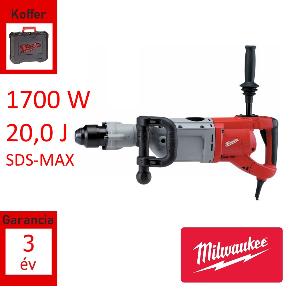 Milwaukee bontókalapács 1700W 20J