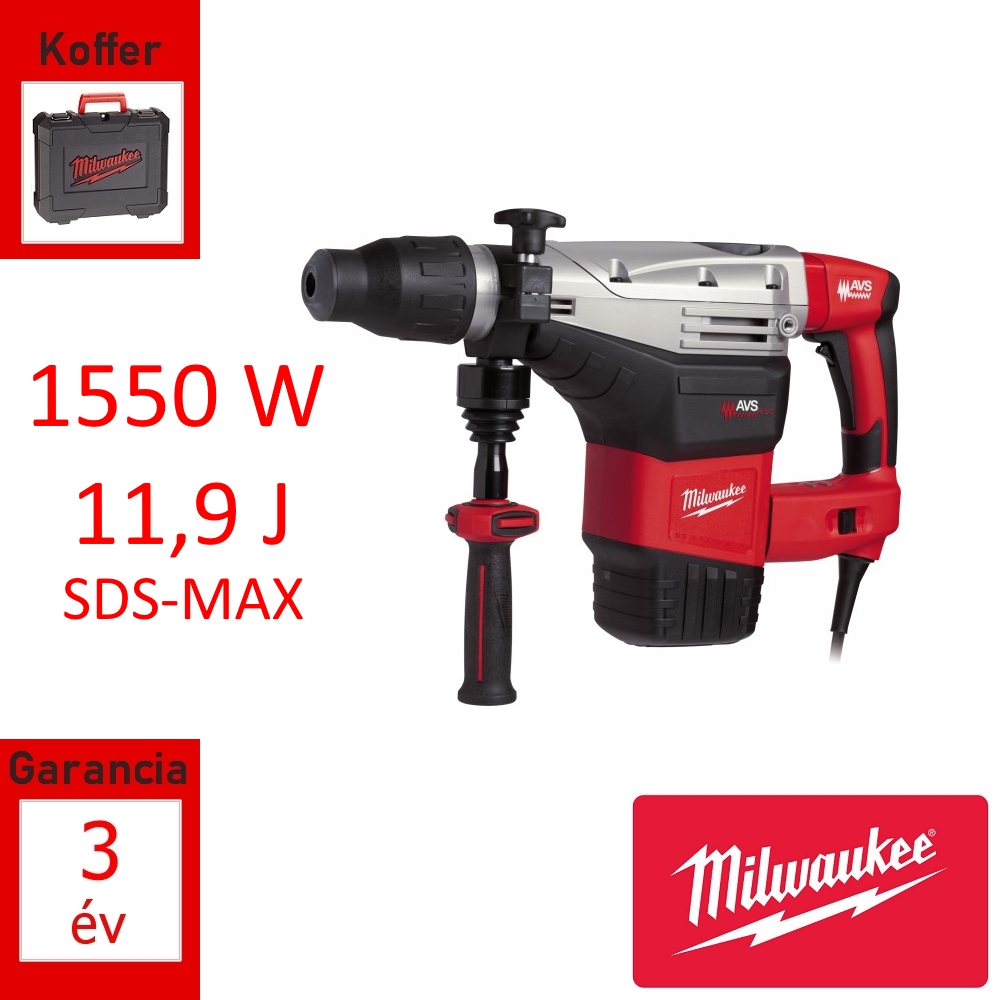 Milwaukee kombikalapács 1550W 11,9J
