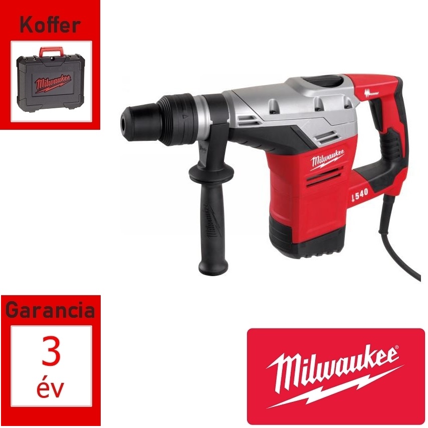 Milwaukee 1100 W-os kombikalapács , 7.5 Jolue SDS max+ koffer