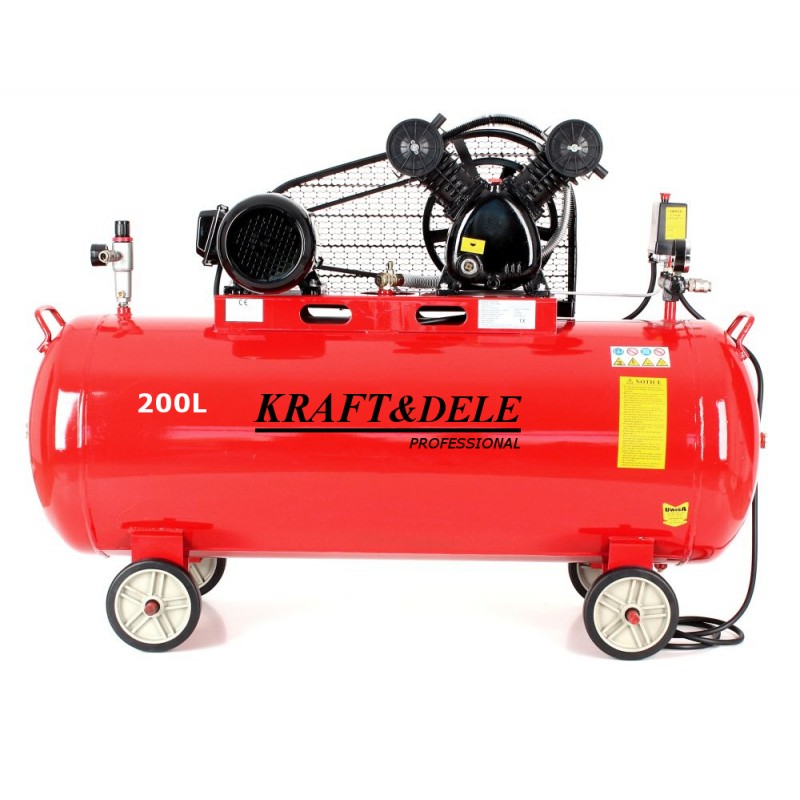 Kraft&Dele 200 literes 2 hengeres s kompresszor 590L/min 400V