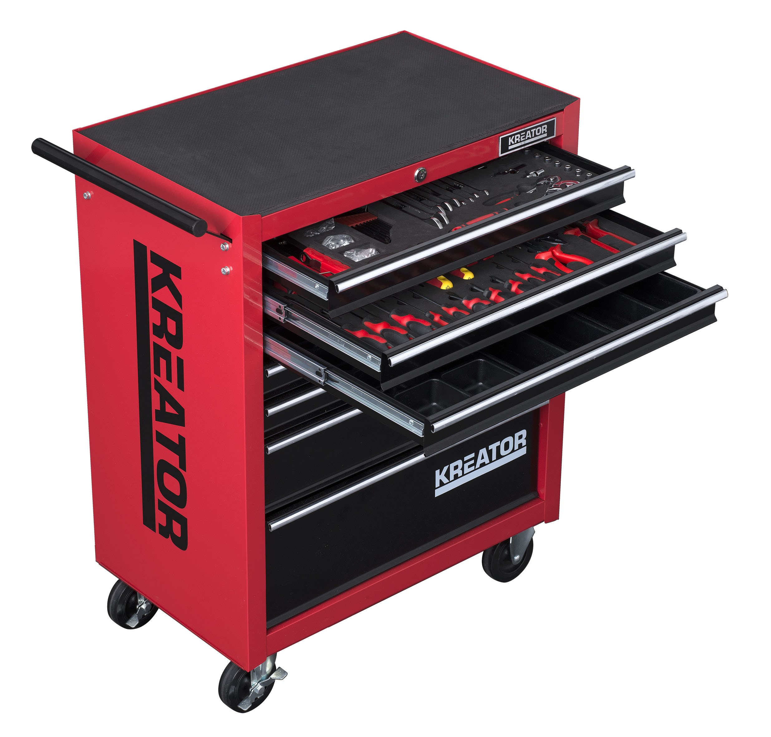 Kreator 7 fiókos 348 részes profi szerszámoskocsi