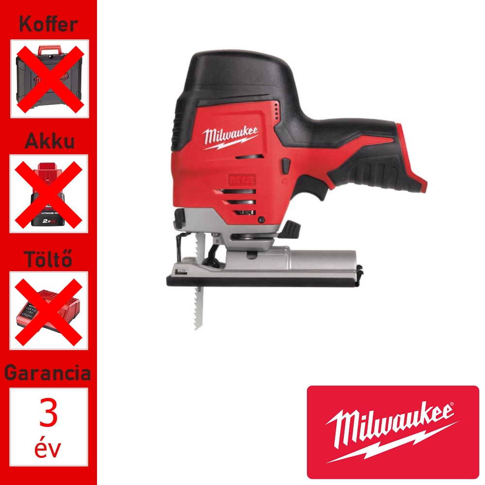 Milwaukee 12V akkus dekopírfűrész géptest