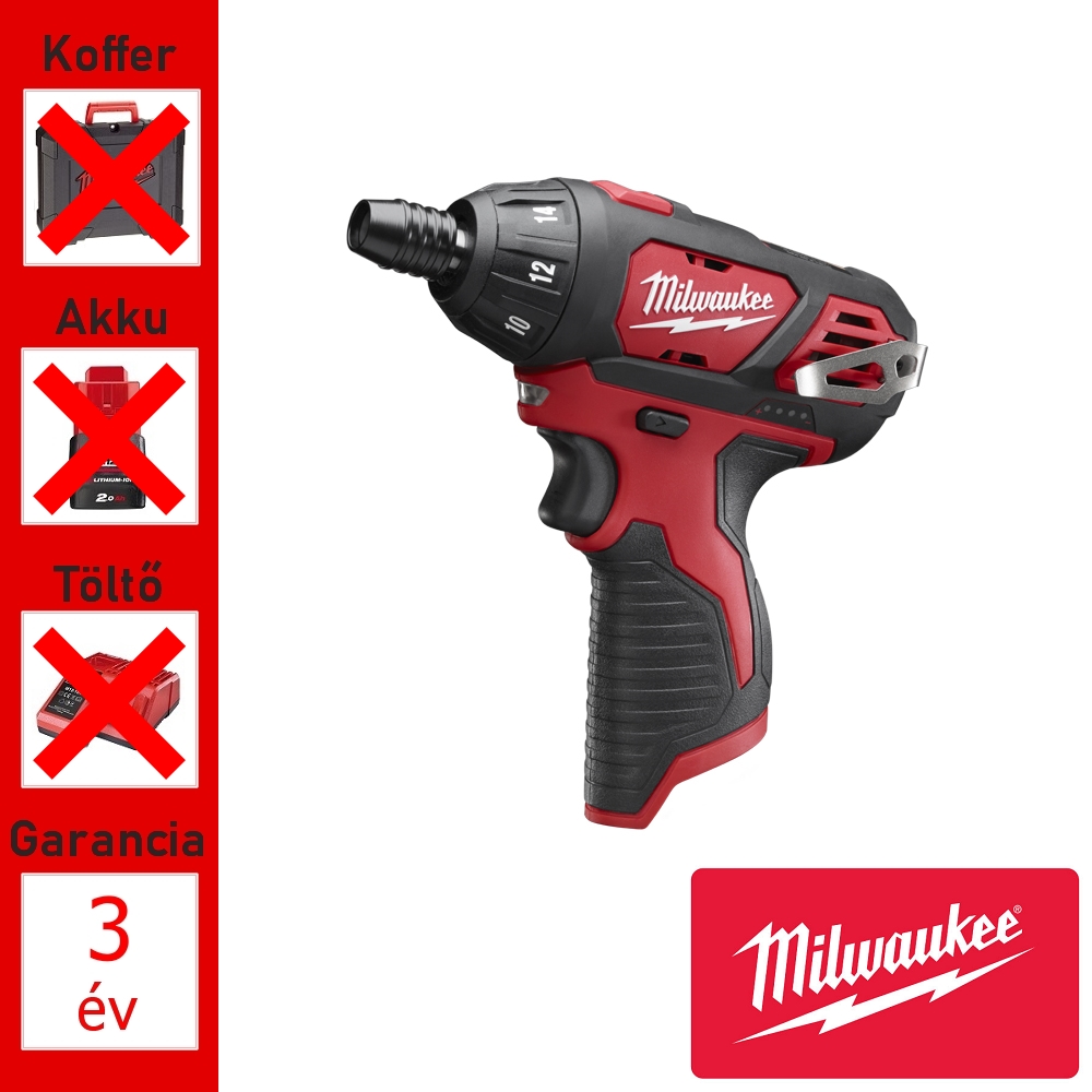 Milwaukee akkus csavarozó 1/4" 20Nm 12V
