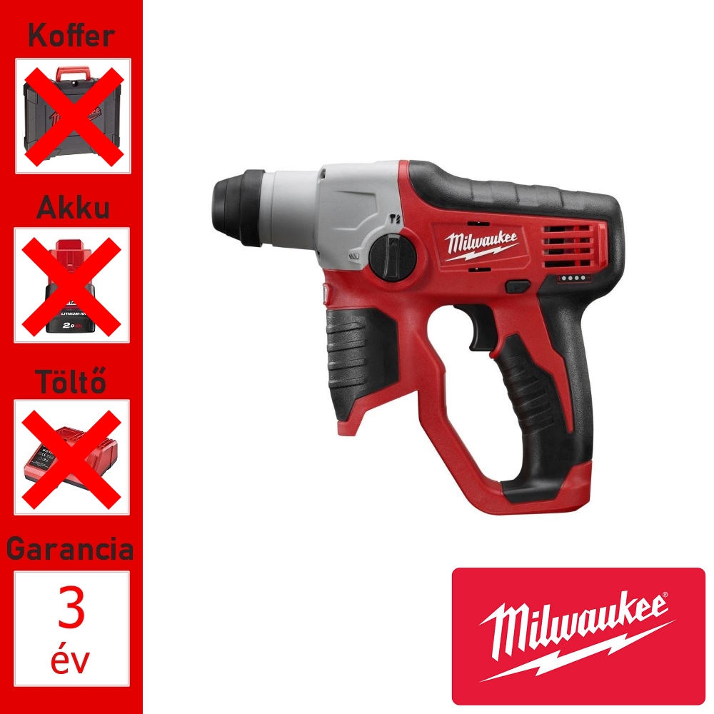 Milwaukee akkus fúrókalapács géptest 0,9J, 12V