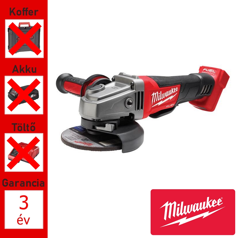 Milwaukee akkus sarokcsiszoló 125mm, 18V