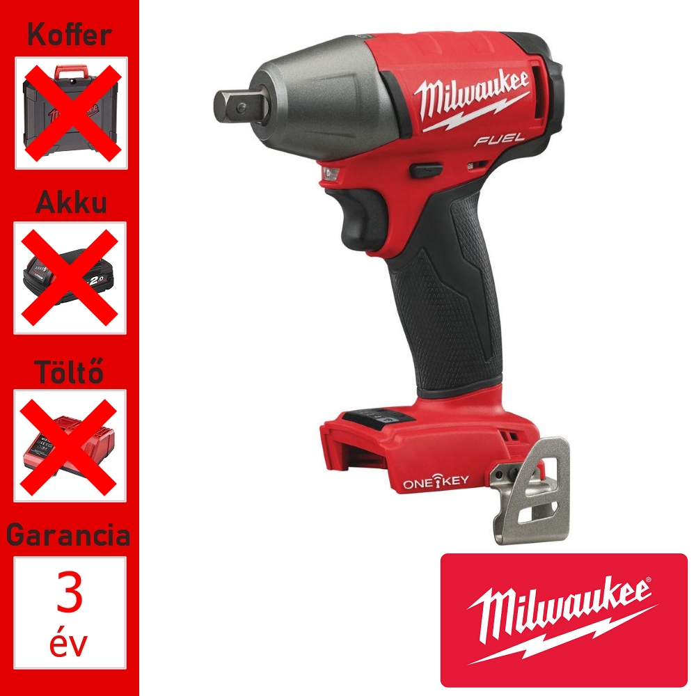Milwaukee akkus ütvecsavarozó 1/2", 300Nm, 18V, ONE-KEY