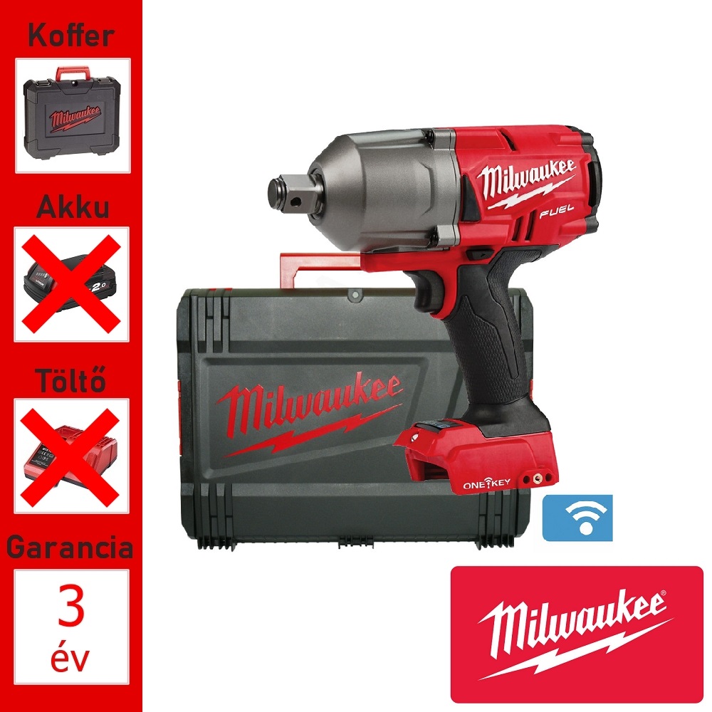 Milwaukee akkus ütvecsavarozó géptest 3/4",1627 Nm,18V+koffer