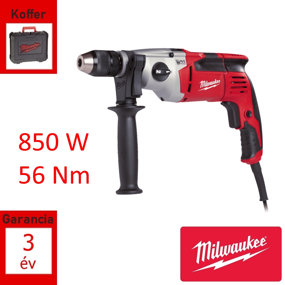 Milwaukee ütvefúró 850W 56Nm +koffer