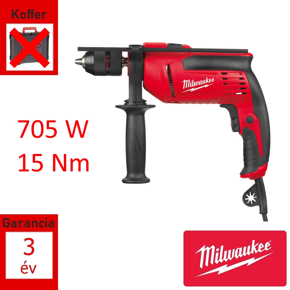 Milwaukee ütvefúró 705W 14Nm