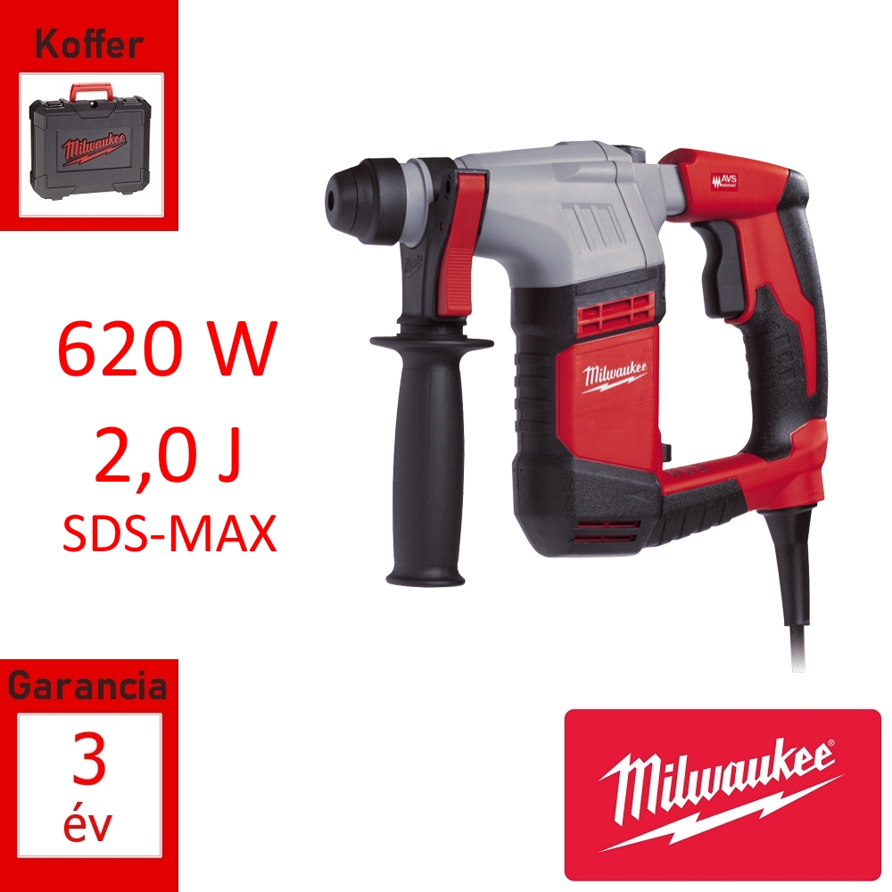Milwaukee fúrókalapács 620W 2,0J
