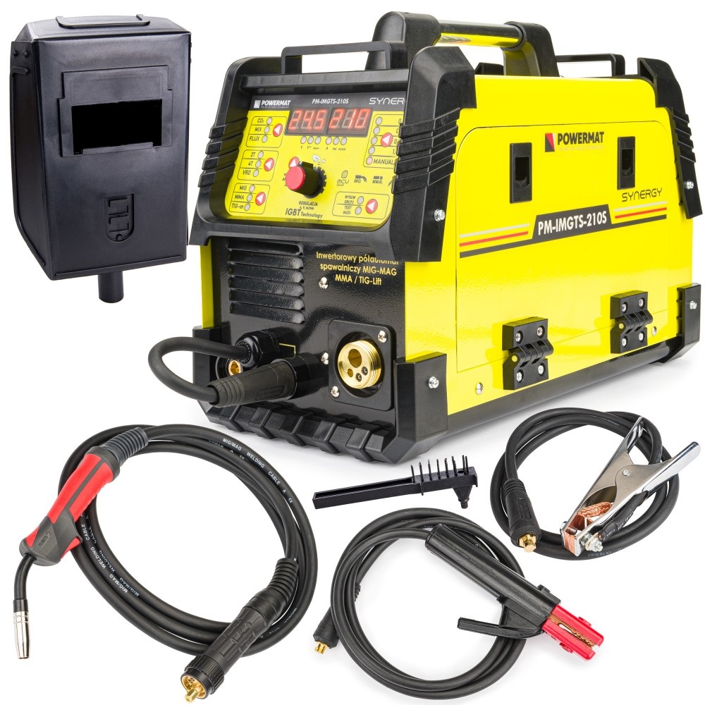 Powermat 210A, SYNERGY inverteres CO hegesztő MIG/MAG/MMA Euro csatlak