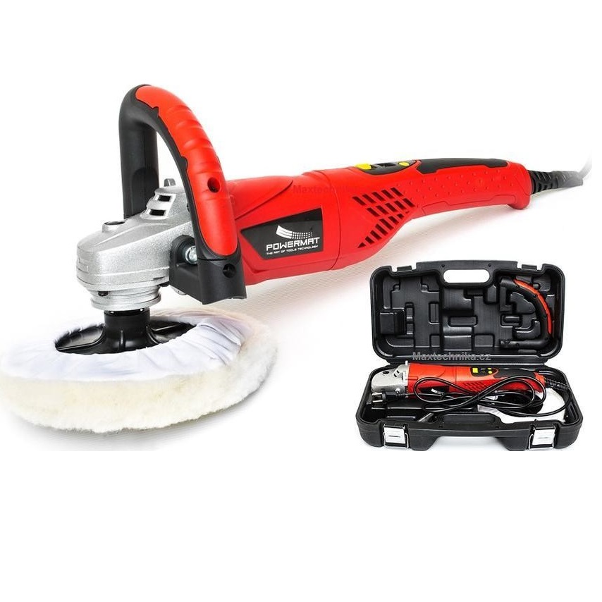 Powermat 2500 W-os polírozó 180mm 230V + koffer