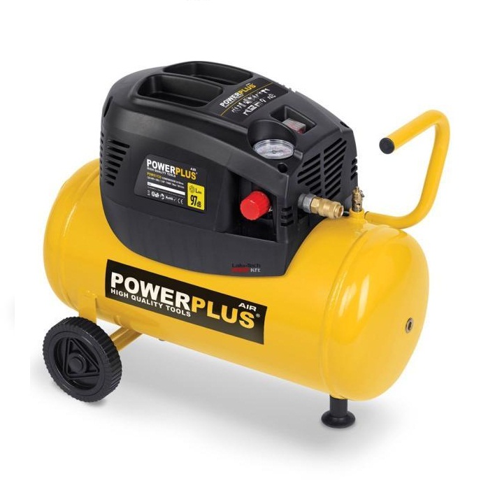 Powerplus 24 literes olajmentes kompresszor, 1100 W-os