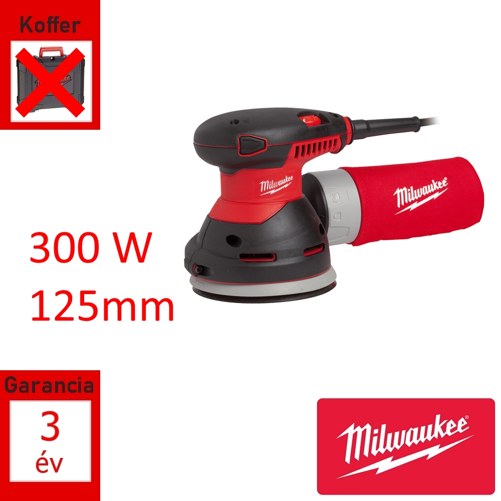 Milwaukee excenter csiszoló 300W 125mm