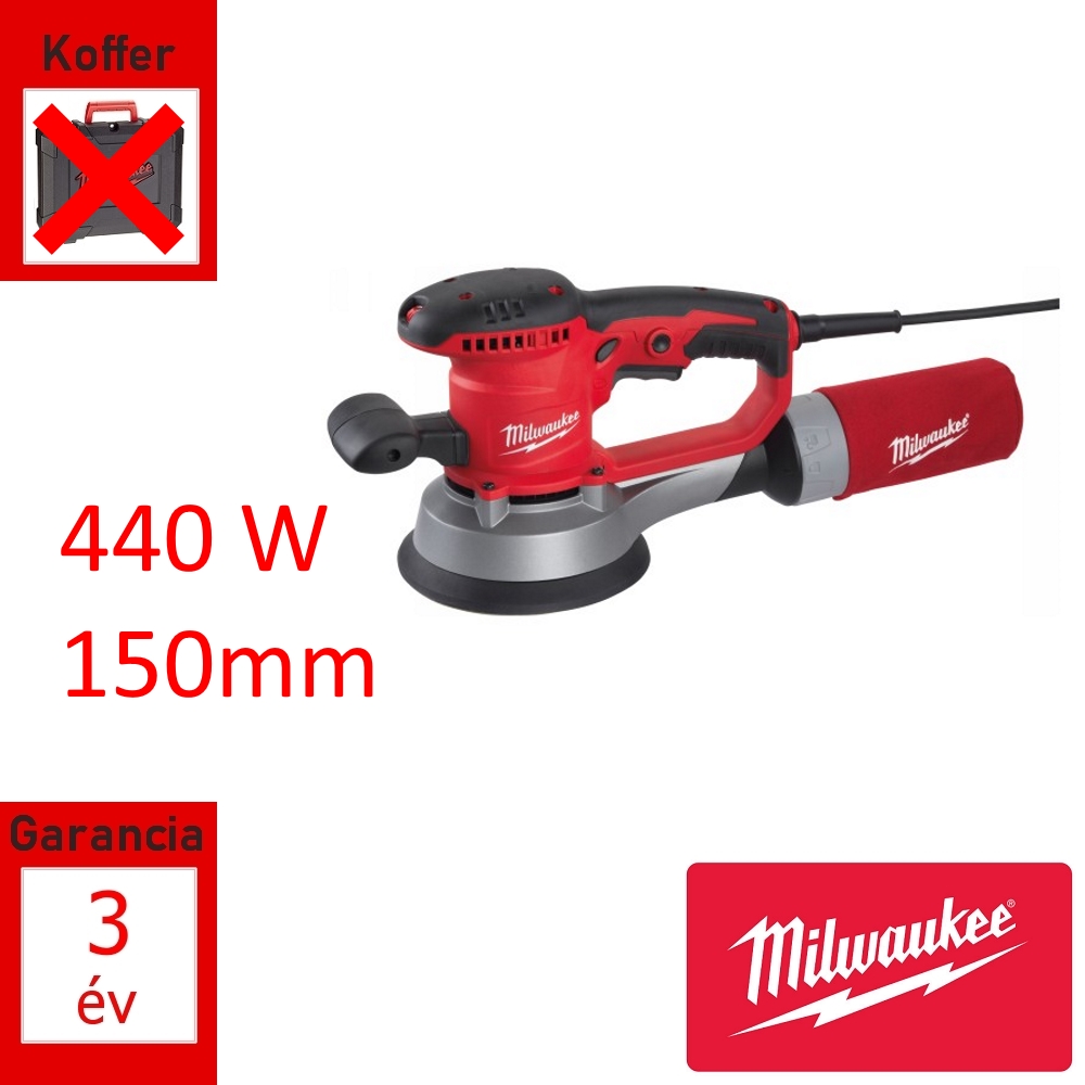 Milwaukee excenter csiszoló 440W 150mm
