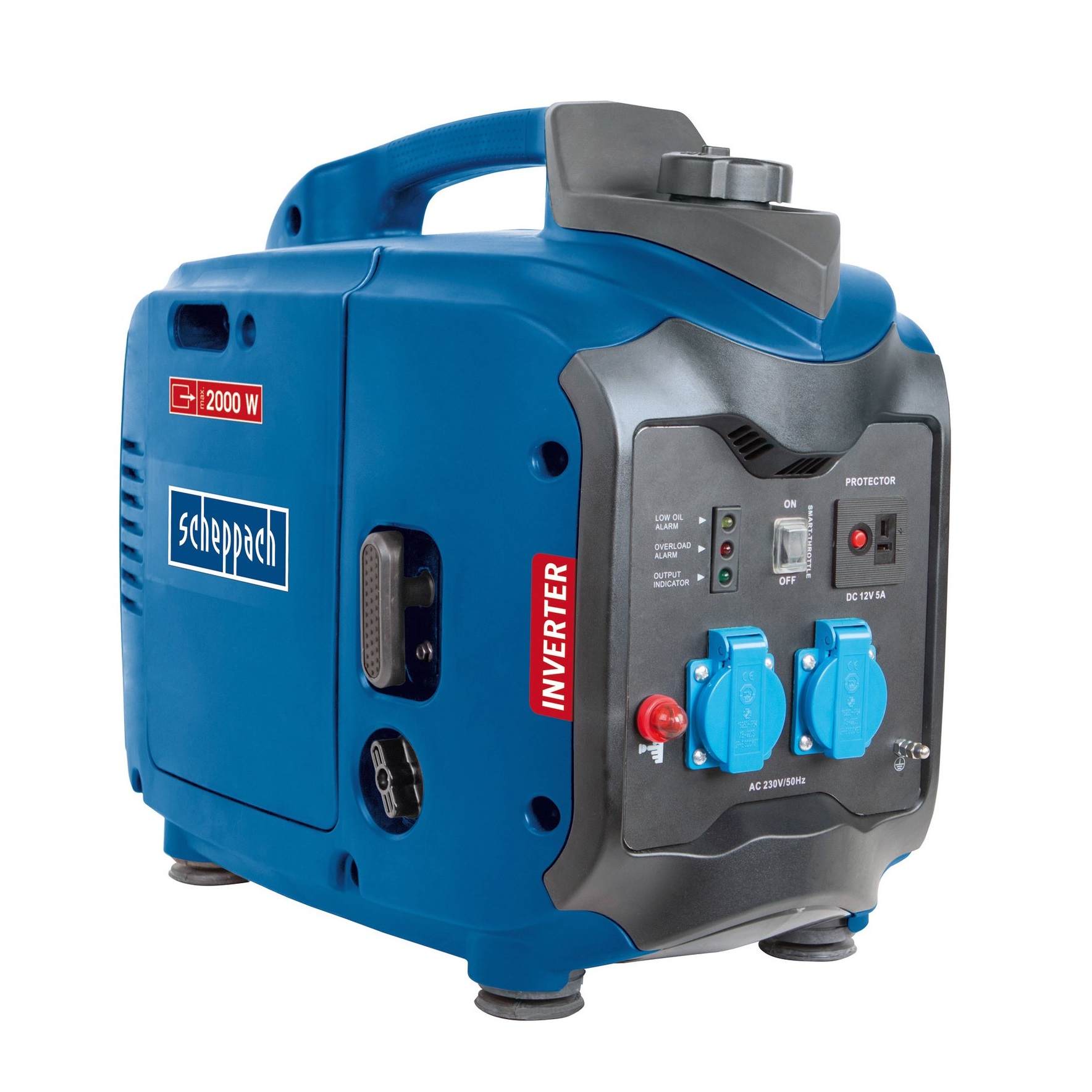 Scheppach 2000 W-os inverteres áramfejlesztő, 230 V