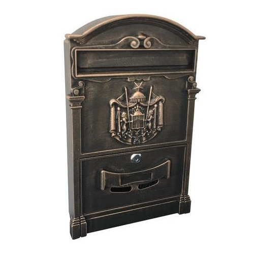 STR alu postaláda, 410x255x90 mm, antikolt bronz