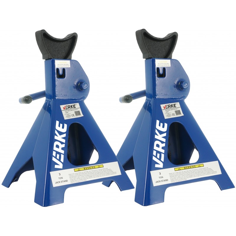 Verke 3 tonnás automata tartóbak 285-425mm, kék (1 pár)