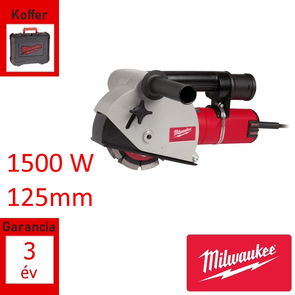 Milwaukee falhoronymaró 1500W 125mm tárcsa