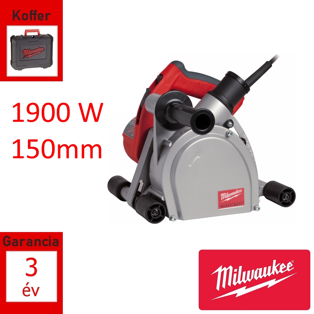 Milwaukee falhoronymaró 1900W 150mm tárcsa